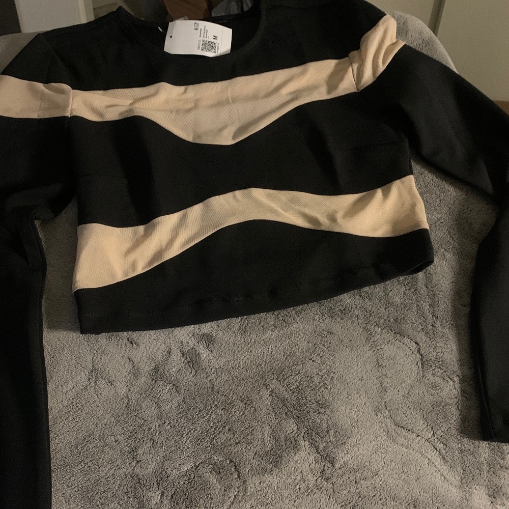 Wavy Striped crop top